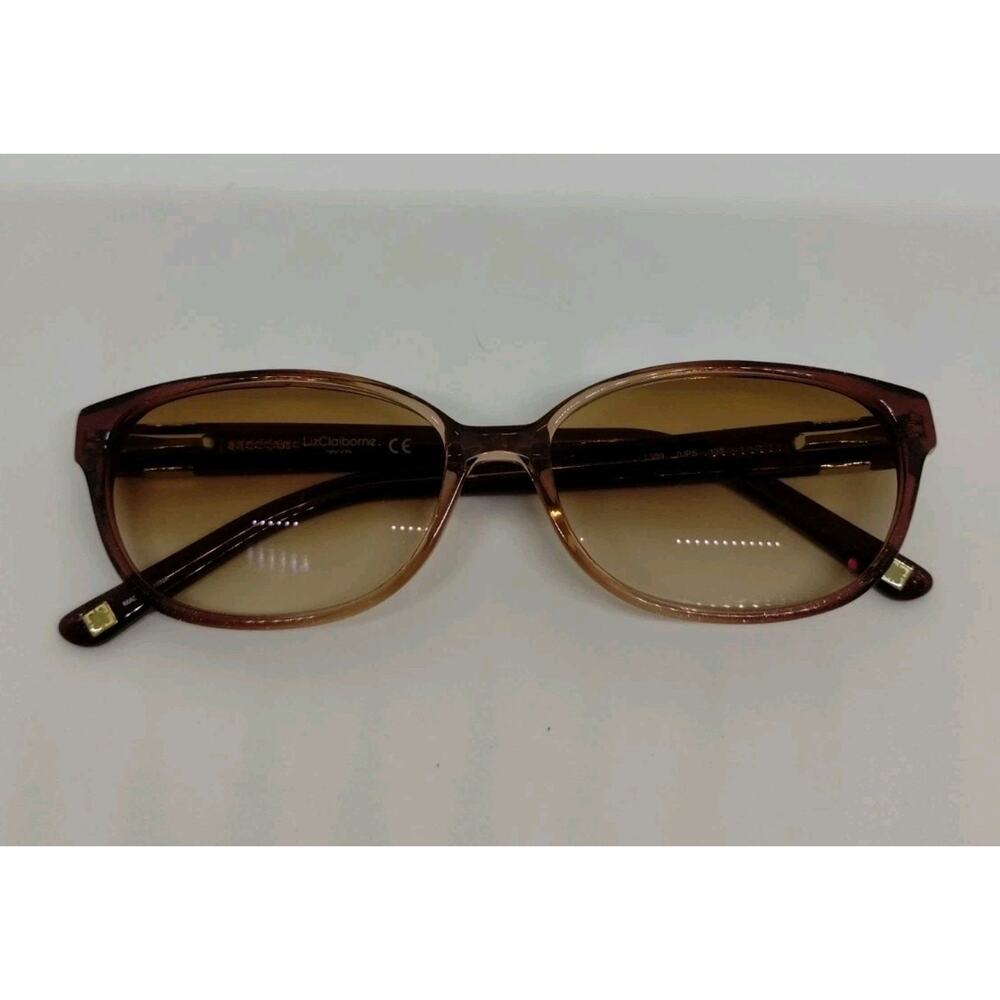 Liz Claiborne Eyeglass Frames L389 OJPS Sparkly Amber Brown 53-15-135